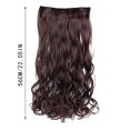 thumbnail image 3 of Clip In Hair Extensions As Human Hair Extension Curly Wavy Straight Hairpieces For Woman,Brown Pullover Toupee, 3 of 4