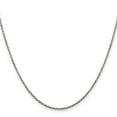 thumbnail image 2 of Primal Gold 10 Karat White Gold 1.3mm Solid Diamond-cut Cable Chain, 2 of 4