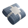 thumbnail image 1 of Summer Blanket 150x200cm Summertime Blankets Soft Fuzzy Warm Multifunctional Cover Blanket Napping Blanket Flannel Gift Blankets Bed Cozy Machine Washable Lightweight Cooling Comforter Blue, 1 of 6