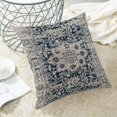 thumbnail image 6 of Boho Pillow Covers 16x16 Inch Set of 2,Carpet Pattern Throw Pillows Case,Navy Blue Beige Ethnic Outdoor Decorative Square Farmhouse Decor Cushion Covers for Home Sofa Bed Couch, 6 of 6