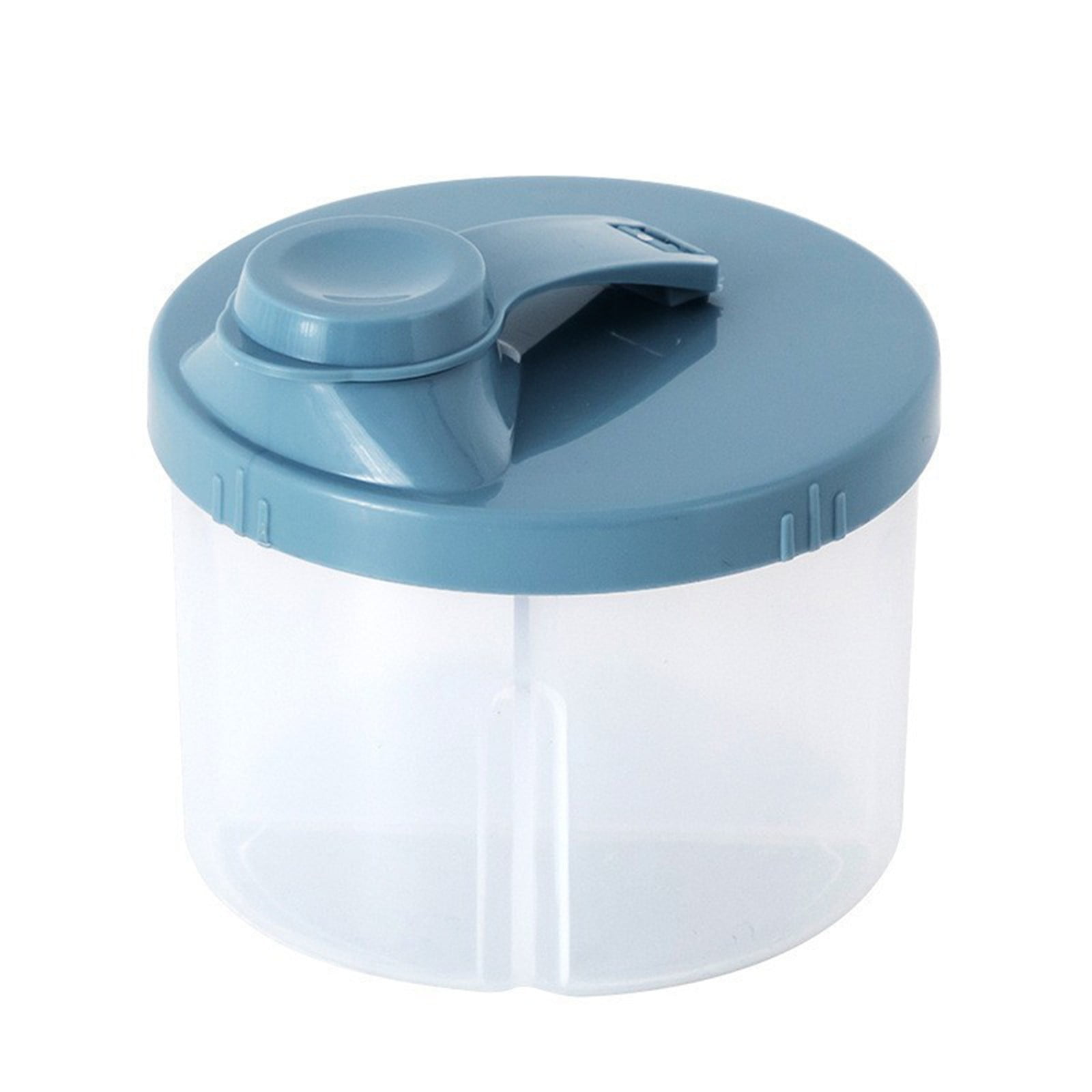 MOQIN Baby Formula Dispenser On The Go, Non-Spill Rotating Four-Compartment Formula Container to Go, Milk Powder Kids Snack Container for Toddler Travel Outdoor