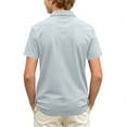 thumbnail image 3 of Domuza Polo Shirt for Kids Boys Collared Short Sleeve Casual Button Tees Comfy Soft Quick Dry Workout Golf Class Uniform-Gray 3-4 Years, 3 of 3
