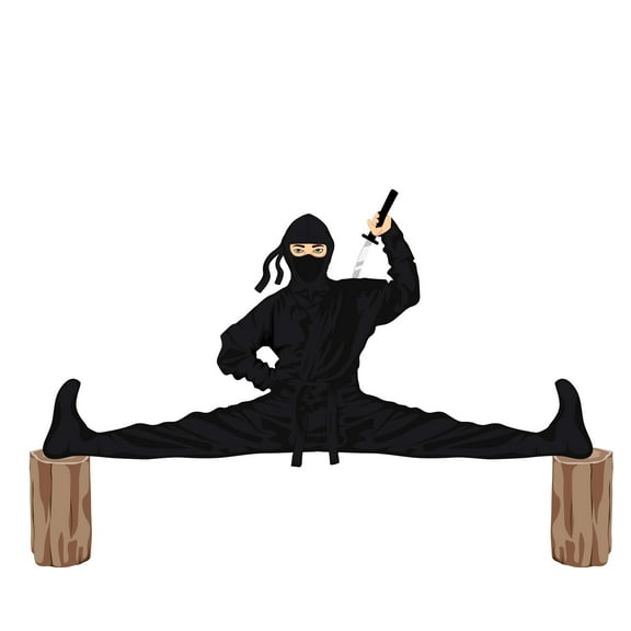 ANIME - Vinyl Kids Boys Bedroom Karate Martial Arts Gym Split Decor Art Martial Arts Gym Workout Design Wall Decal Sticker - Home Adhesive Karate Martial Wall Decoration 10" x 6"