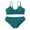 #02, variant on GYRATEDREAM Girl's 2 Piece Swimsuit Solid V Neck Spaghetti Strap Bikini Sets Beach Bathing Suit Swimwear for Teen Kids