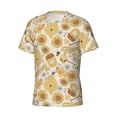 thumbnail image 3 of Rocae Honey Honeycomb for Men's Moisture-Wicking Crew Tee - T-Shirt for Sports, Outdoor Activities, and Casual WearXX-Large, 3 of 9