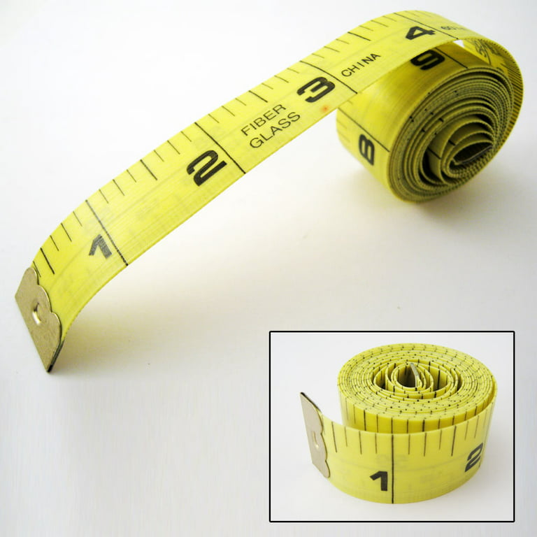 2pcs Soft Tape Measure 150cm/60 Inch & Metric Rulers 18mm Width