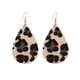thumbnail image 1 of Creative Retro Earrings Elegant Drop-shaped Leopard Dangler Jewelry Decor Artificial Leather Earrings for Girls Lady Female, 1 of 4