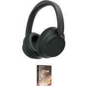 Sony WH-CH720N-BLACK Noise Canceling Headphones with Quick Charge with an Additional 2 Year Coverage by Amber Protect (2023)