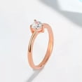 thumbnail image 2 of Love Heart Silver/Gold/Rose Gold CZ Band 925 Silver Womens Wedding Ring Sz 4-9.5, 2 of 7