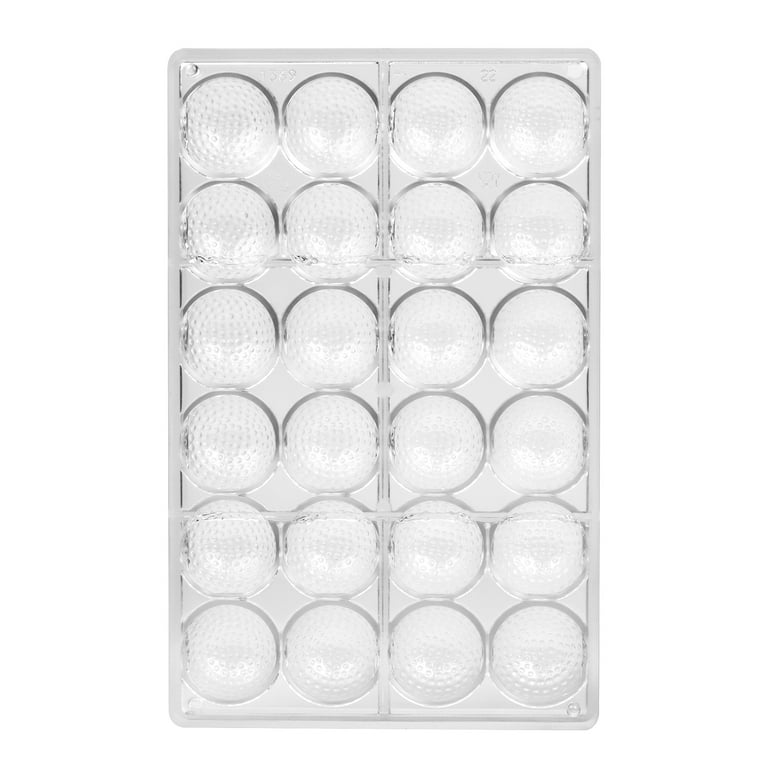 Latest 24 cavities golf ball Shaped PE polyethylene Material Chocolate  candy ice cube Mold for DIY Chocolate baking supplies
