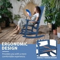 thumbnail image 4 of Patio Rocking Chair, Oversized Rocker Chair for Adult, All Weather Rocking Chair Outdoor, High Back Porch Rocker, Rocking Chairs for Garden, Backyard, Poolside,380lbs, 4 of 8