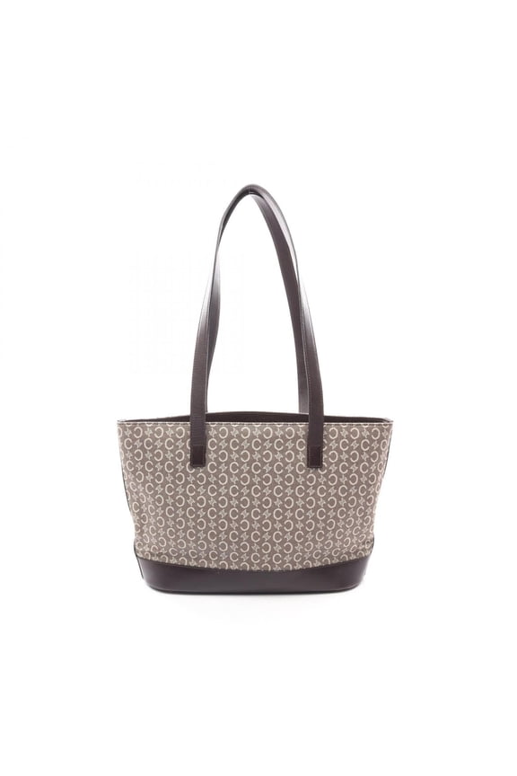 Pre-Owned Celine C Macadam Tote Bag Handbag Canvas Leather Women's Brown/Ivory