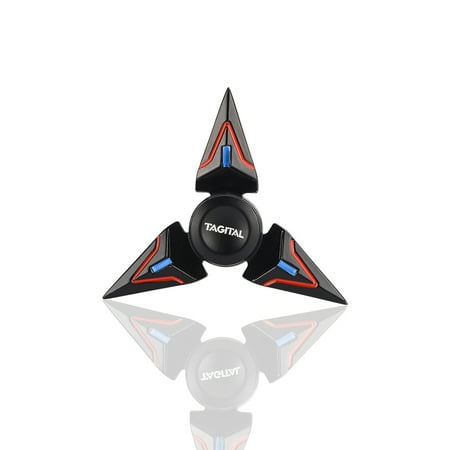 Triangle Clutching Toy - Tagital Brass EDC Triangle Fidget Spinner Toys High Speed Hand Finger Multicolor Tri-Spinner for Killing Time Focus Anxiety Stress Relief