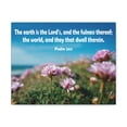 thumbnail image 2 of Scripture Walls Psalm 24:1 The Earth is The Lord's Bible Verse Canvas Christian Wall Art Ready to Hang Unframed, 2 of 18