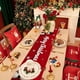thumbnail image 4 of pstuiky Mantel navideño de 72x13 pulgadas, banderín de mesa navideño, impermeable, decoración para mesa de centro, mantel largo, suministros para decoración navideña, 4 of 6