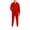 Red, variant on Boys Fleece Jogger Set Cozy Basic Solid Full Zip Hoodie and Sweatpants 2 Piece