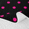 thumbnail image 5 of Erosebridal Red Polka Dot Twin Quilt Set,Geometric Circle Pattern Twin Coverlet Set For Girls,2pcs, 5 of 7