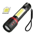 thumbnail image 2 of Linterna LED 1000 Lúmenes Súper Brillante Recargable | Linterna de mano con zoom con 4 modos de luz | Aleación de aluminio IPX6 resistente al agua | Largo Alcance Emergencia Acampada Senderismo Uso, 2 of 8