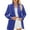 Blue, variant on Women's Tailored Blazer Jacket Single Breasted Long Sleeve Lightweight Work Wear for Business Casual