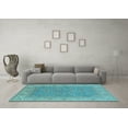 thumbnail image 3 of Ahgly Company Indoor Rectangle Oriental Light Blue Industrial Area Rugs, 2' x 4', 3 of 4