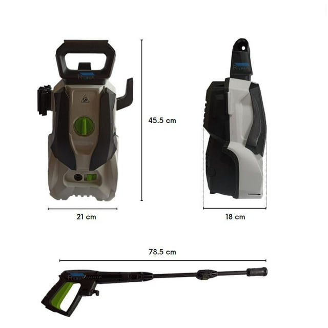 Hidrolavadora Eléctrica Portátil GB 1400W 1500psi Modelo HRL-1400A