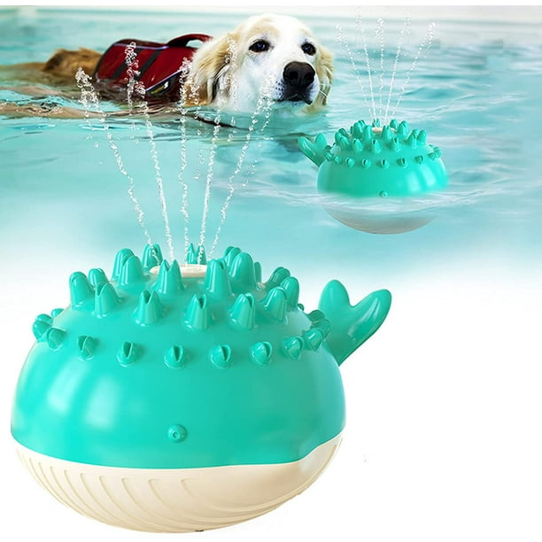 Dog Water Toy Summer Electric Water Spray Chew Toy Pool Toys Floating