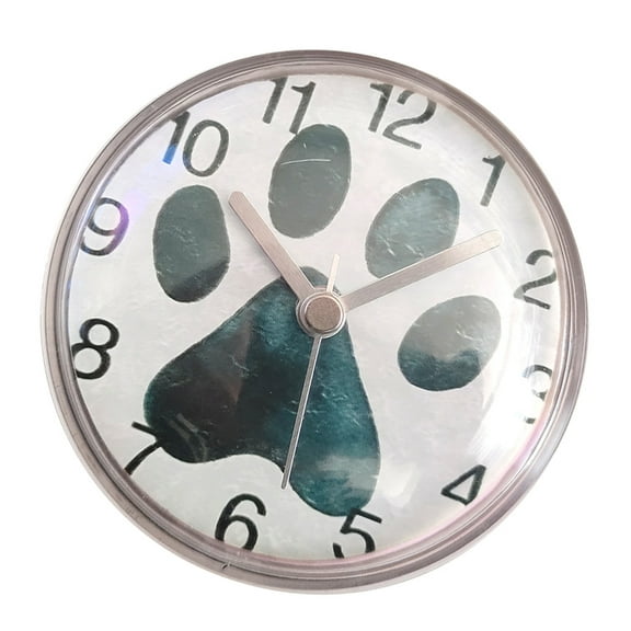 Silents Waterproof Bathroom Clock, Shower Clock,Wall Clock,Suction Cup Wall Clock