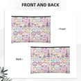 thumbnail image 2 of Susaid Peace Love and Dove Flower Power Print Makeup Mini Bags for Women Multi Color Cosmetics Bag Travel Toiletry Bag Pencil Pouch Blank Makeup Bags with Zipper, 2 of 7