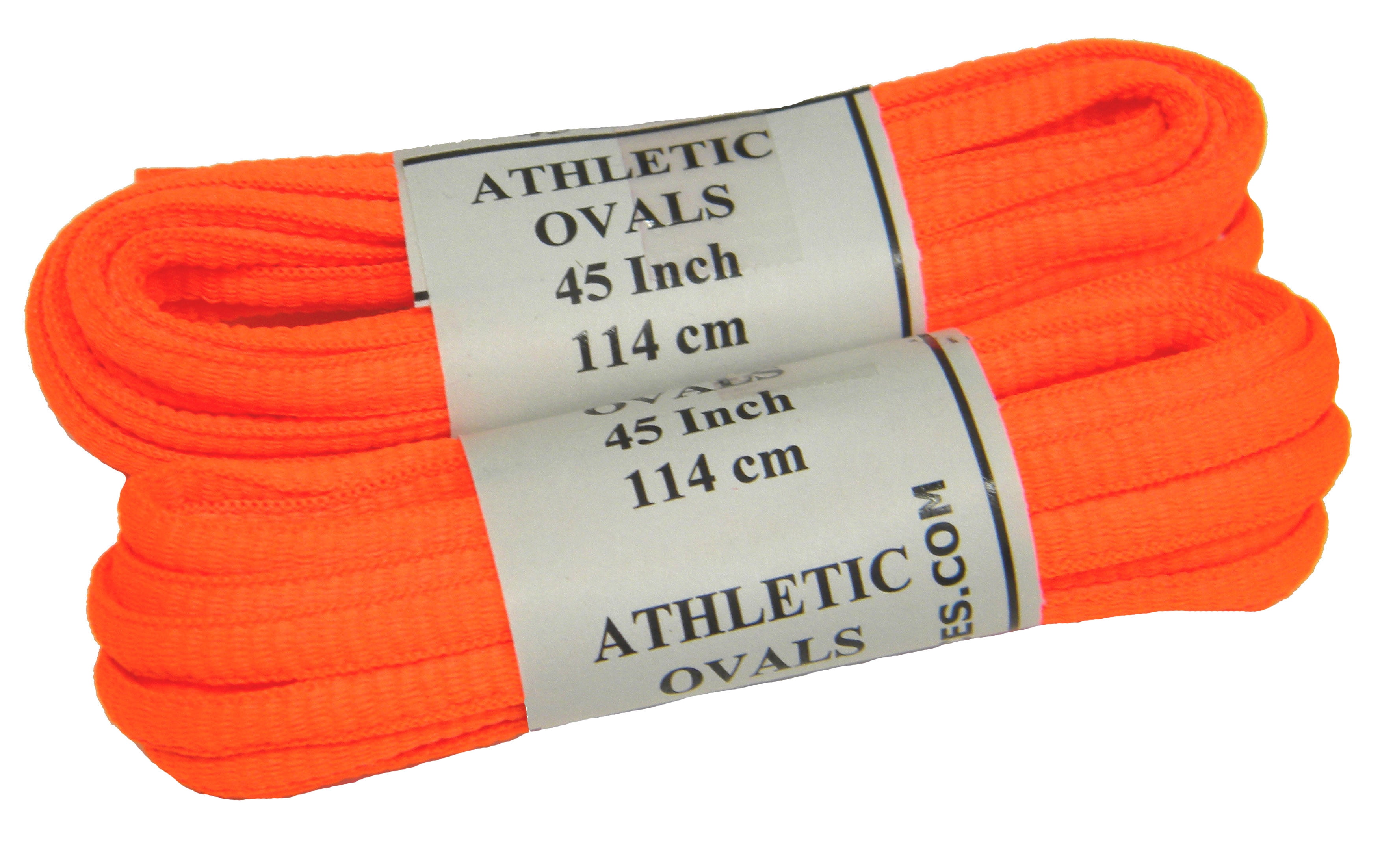 2 Pairs 110cm Orange Nylon Round Cord 