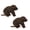 2PK Brown Beaver, variant on Tuffy® - Mighty® Chipmunk Ultra Durable Plush Dog Toy with Multiple Layers & Multiple Seams