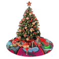 thumbnail image 4 of Falda para árbol de Navidad de Among Us, suave y divertida, collar para árbol de Navidad, decoración navideña de granja de 30 pulgadas, 4 of 4