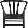 thumbnail image 5 of Yaheetech Set of 2 Mid-Century Modern Weave Arm Chairs,Black, 5 of 8