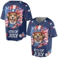 thumbnail image 3 of Patriotic Miniature American Shepherd Celebrates 4th of July All Over Print 3D Baseball Shirt MAS Dog Lover Gifts Softball Sport - 02009, 3 of 6