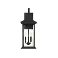 thumbnail image 3 of Hancock 3-Light Outdoor Wall Lantern in Matte Black, 3 of 5