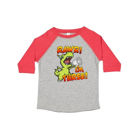 

Inktastic Rawr I m Three Dinosaur Gift Toddler Boy or Toddler Girl T-Shirt