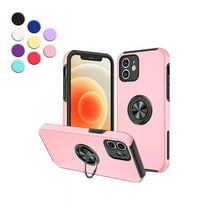 Kick Stand Case for iPhone 11 Heavy Duty with Magnetic Ring Case {Shock Proof-Built in Kickstand - Dual Layer Rubber- iPhone 11} Color Pink - By Entronix