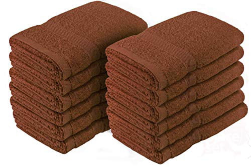 Crover Fast Drying Super Absorbent Terry Cloth Bath&Kitchen Hand Towel 16"x27" 