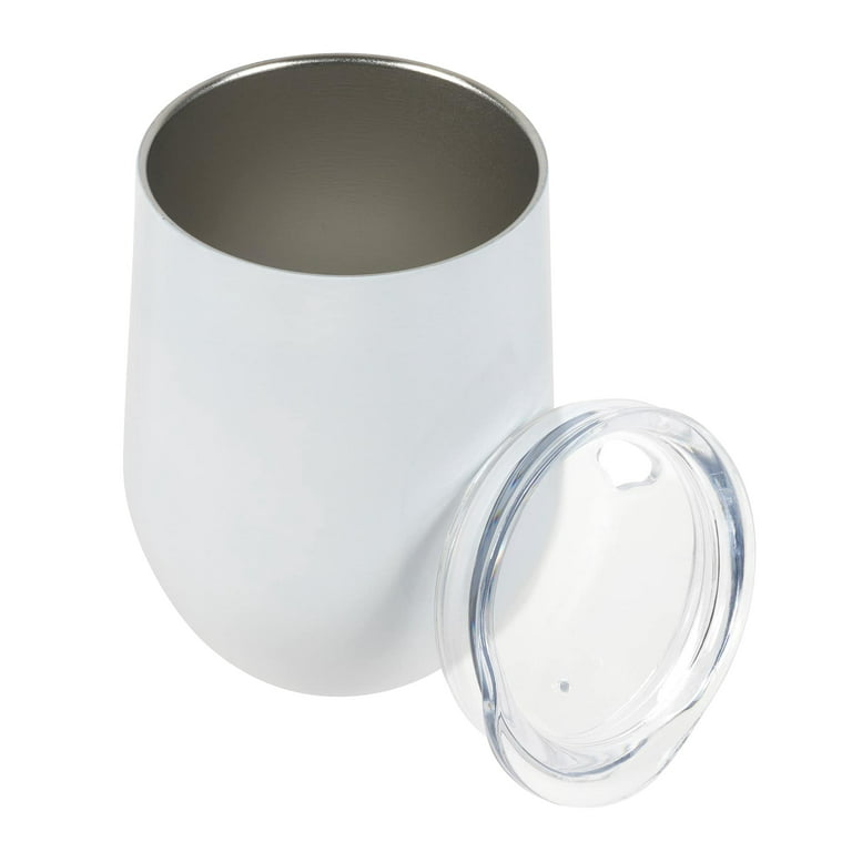 12 Pack: 12oz. White Stainless Steel Wine Tumbler by Celebrate It™ 