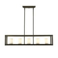 thumbnail image 3 of Smyth 5 Light Linear Pendant in White Gold with Clear Glass, 3 of 9