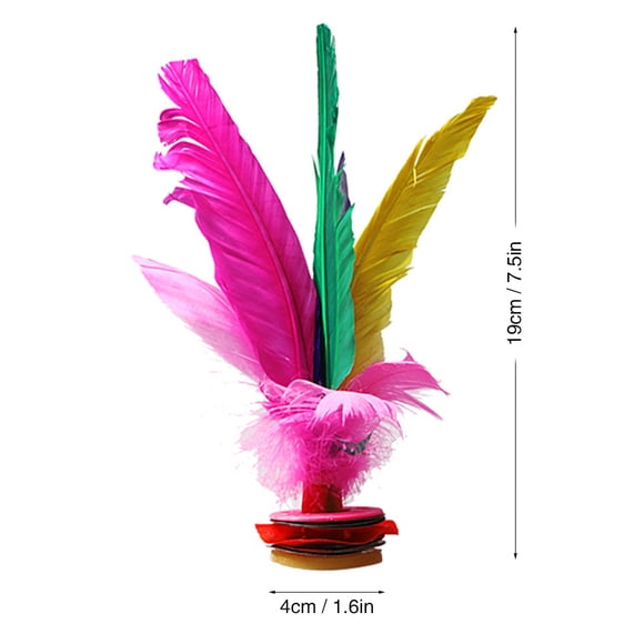 Graflsoa Volant de Plumes pour Amusement et Entraînement Physique - Jeu Traditionnel Jianzi pour Tous Âges, Entraînement Musculaire des Jambes, Amélioration de la Coordination, Design Léger et Durable