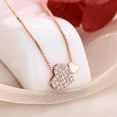thumbnail image 5 of S925 Sterling Silver Heart Necklace for Women Dainty 14k Gold Plated CZ Infinity Love Heart Opal North Star Pendant Choker Necklaces Trendy Chain Jewelry Birthday Gifts for Mom to Daughter, 5 of 11