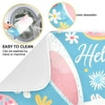 thumbnail image 2 of Hello Rabbit Face Dish Drying Mat 16x18 Absorbent Microfiber Draining Rack Pad for Kitchen Counter Sink, 2 of 8