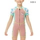 thumbnail image 4 of Naiovety Traje de neopreno para niños de 2MM, traje de baño resistente al desgaste de protección contra sarpullidos para mantener el calor, Deportes acuáticos Toronja Rosa S, 4 of 6