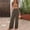 Brown, variant on Rompers For Women Casual Embroidered Boho Spaghetti Strap Tie Waist Wide Leg Jumpsuit 1 Piece For Vacation