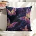 thumbnail image 6 of Butterflies stars painting Linen toss pillowcase Decoration pillowcase Gift preferred 20x20" Cushion cover 1 set Sofa pillowcase Sofa bedroom living room car, 6 of 8