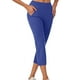 thumbnail image 1 of Pantalones de yoga para mujer, leggings acampanados de cintura alta con bolsillos, poliéster y spandex elásticos en 4 direcciones, para entrenamiento y ropa informal, 1 of 6