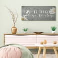 thumbnail image 2 of Stupell Industries Give It to God Phrase Rustic Distressed Grey Canvas Wall Art by Kim Allen, 2 of 6