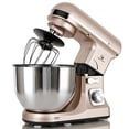 thumbnail image 1 of MURENKING Professional Stand Mixer, MK37 500W 5-Qt Bowl 6-Speed Tilt-Head Food Electric Mixer Kitchen Machine,Plastic (Champagne), 1 of 5