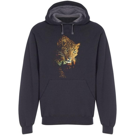 Portrait Of Leopard Hoodie Men -Image by Shutterstock, Male Small