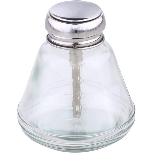 Botella de bomba de vidrio vacía de 180 ml Diseño de empuje hacia abajo para líquido-- BANYUO Electrónica